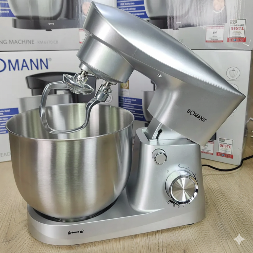 Bomann Germany Robot Pétrin 6L Double Crochet 1500W