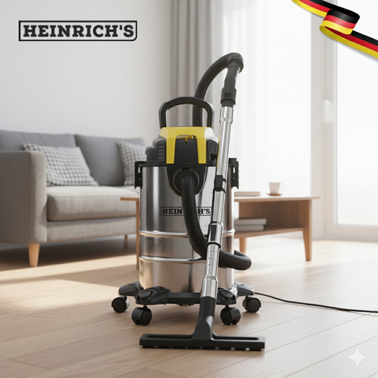 L'aspirateur Heinrich´s Eau et Poussière Avec la fonctionne de Souffleur 2300 w et 25 L