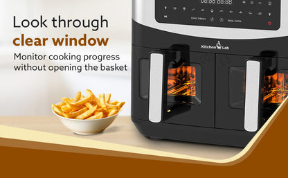 Kitchen Lab Friteuse Sans Huile 2 Panier 9L 2400w