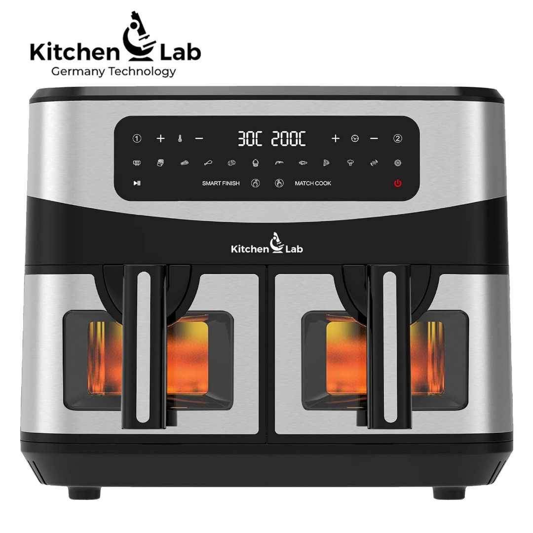 Kitchen Lab Friteuse Sans Huile 2 Panier 9L 2400w