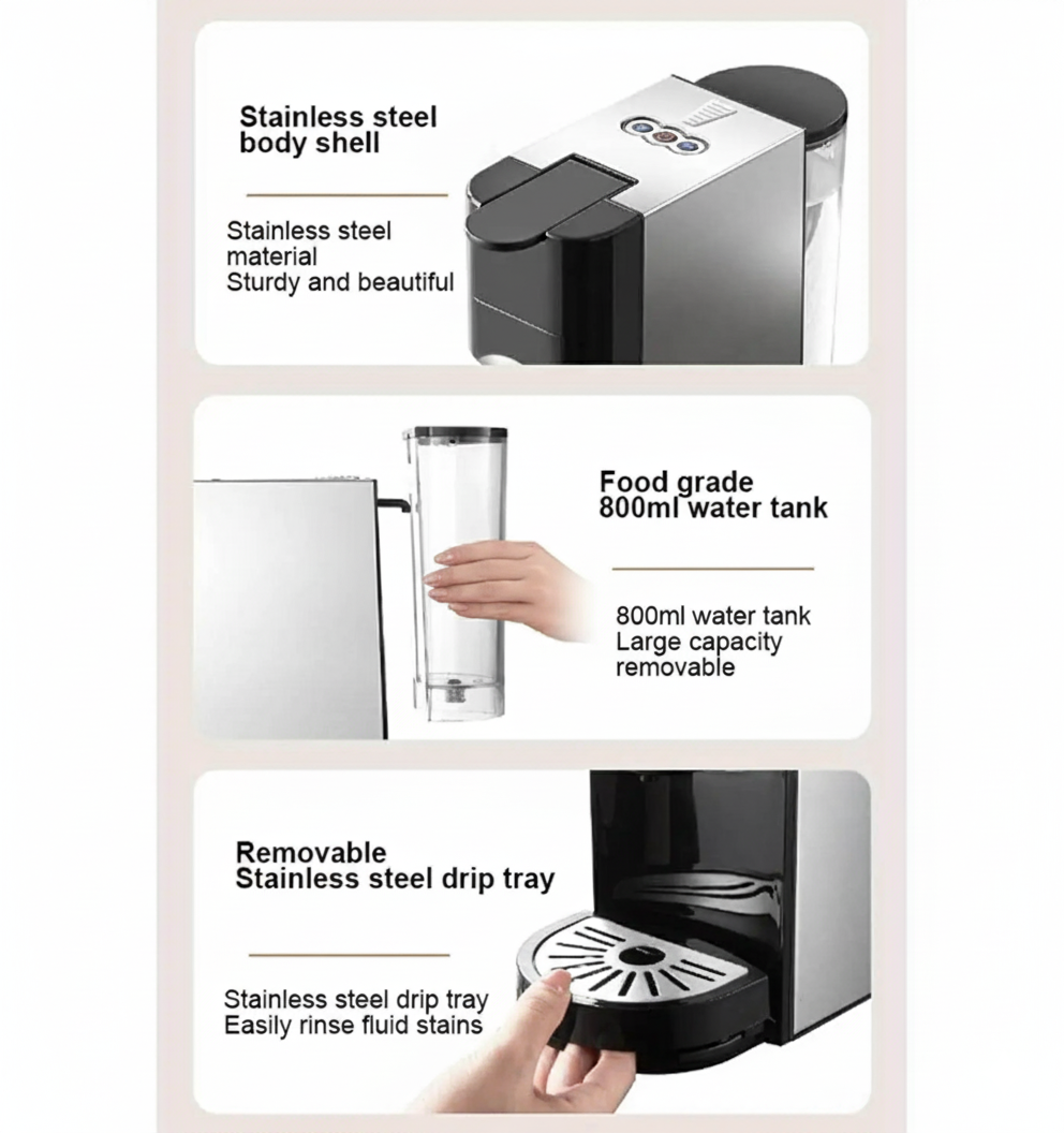 TRUSTMANN Machine À Capsules 19Bar – 4 En 1