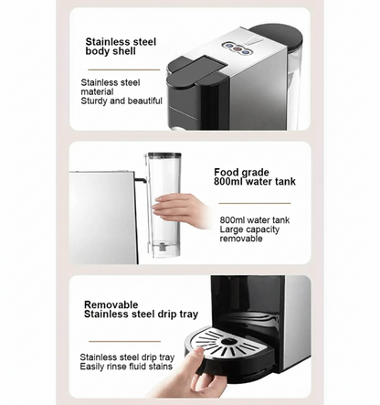 TRUSTMANN Machine À Capsules 19Bar – 4 En 1