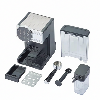 Machine à café et Lait inox 5 en1 Multi Capsules 1350W 20 Bar TRUSTMANN
